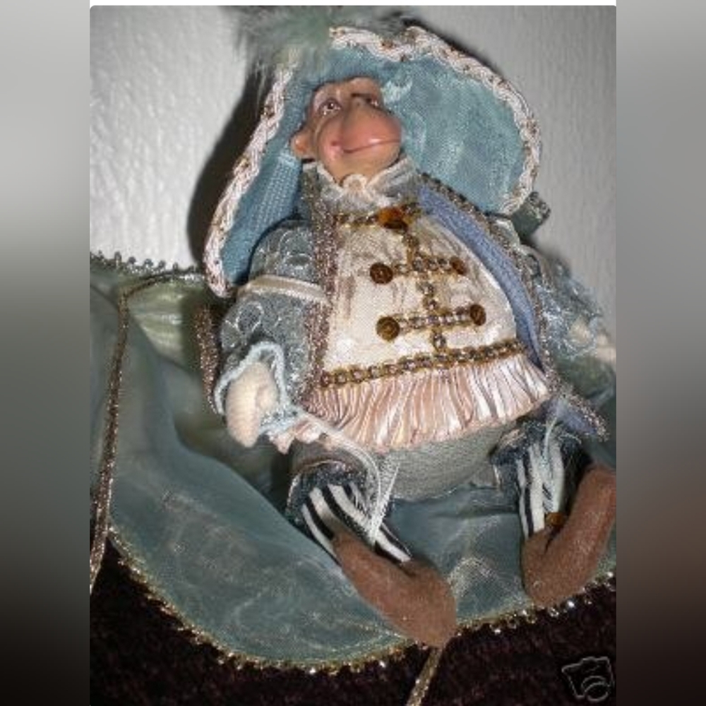 Rare Signed Katherine's Collection Wayne Kleski Retired Monkey Victorian Dolls - Picture 8 of 10